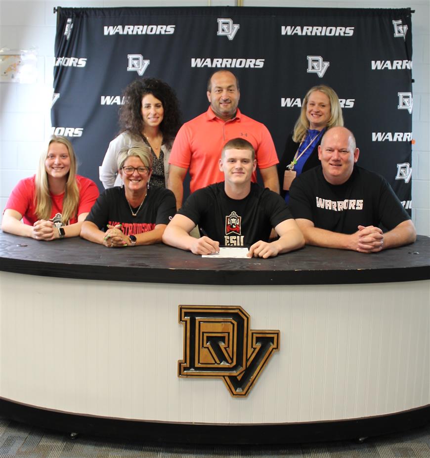 CJ signed to wrestle for East Stroudsburg University (Division II).