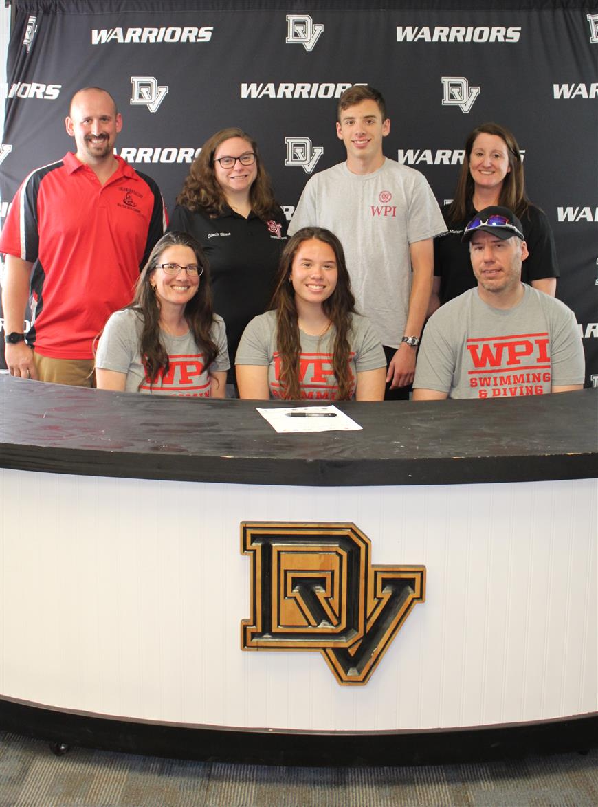 Senior swimmer Victoria Corcoran signed with Worcester Polytechnic Institute – Division III.